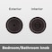 Kwikset Cove Interior Privacy Door Knob with Lock Door Handle For Bathroom and Bedroom Venetian Bronze Keyless Turn Lock Doorknob