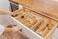 KitchenEdge Premium Silverware Flatware and Utensil Organizer for Kitchen Drawers Expandable to 33 Inches Wide 11 Compartments 100 Bamboo