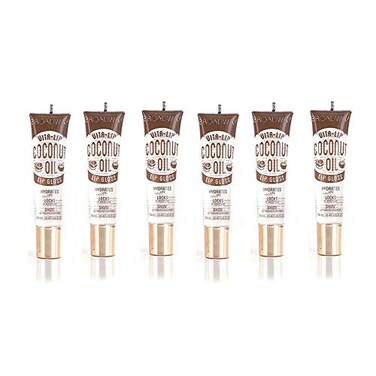 6PACKS Kiss Broadway Clear Lip Gloss Coconut Oil