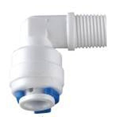 Realgoal 14 Push Fit Tube x14 Male Thread Elbow Quick Connector Tube Fittings for RO Water Reverse Osmosis Pure Filter SystemPack of 5