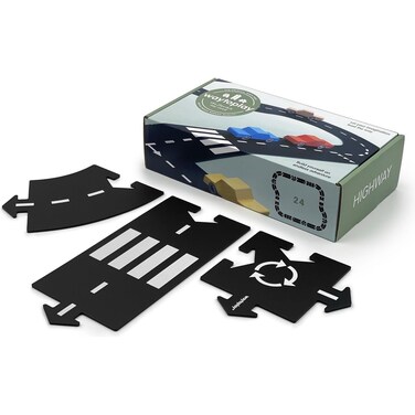 Way To Play Toys Flexible Race Track Toy Road Set Highway 24 Pieces