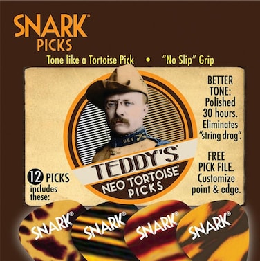 Snark Teddys Neo Tortoise Guitar Picks 94 mm 12 Pack