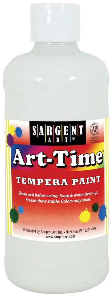 Sargent Art 176496 16 oz White ArtTime Tempera Paint