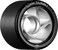 Rollerbones Turbo 62mm x 97A Black SpeedDerby Roller Skate Wheels wClear Aluminum Hub 8 pk