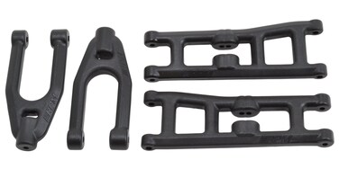 RPM 81392 Front Upper and Lower AArms for Arrma Granite Vorteks Raider Fury and Mojave Black