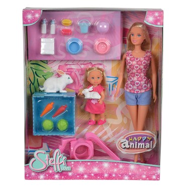 Simba 105732156 RAB Toys  Steffi Love Happy Animal Rabbit Playset Multicolor