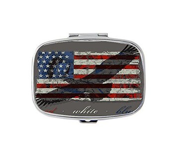 Pill boxAmericanbird pill boxpill caseRectangular pocket pill boxcaseTwo Compartments for Keeping Pill boxcase