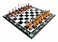 StonKraft Collectible White  Black Marble Chess Board Set  Wooden Brass Crafted Pieces  Pietra Dura Inlay Work  Decorative Stone Chess  Home Dcor  15 Inches