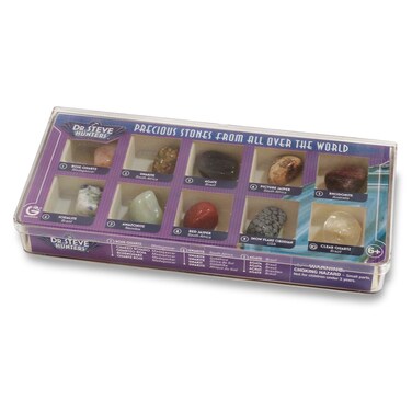 Geoworld Dr Steve Hunters Precious Stones from All Over The World Science Kit 10 Stones