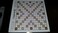 Scrabble Luxe Collectors Board Game  White and Gold Foil Game Board with White Wooden Cabinet