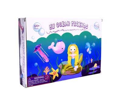 Sea Creatures Kids Sewing Kit for Beginner Mermaid Craft Gift for Girls Age 7 and up Learn to Sew Projects Kids Safety Needles PreCut Felts Creative Arts