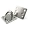 Heyous 4pcs M6 Square Pad Eye Plates Ceiling Wall Mount U Hook Anchor Hanger Stainless Steel Staple Ring Hook Boat Yacht Shade Sail Tie Down Rigging