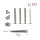 Heyous 4pcs M6 Square Pad Eye Plates Ceiling Wall Mount U Hook Anchor Hanger Stainless Steel Staple Ring Hook Boat Yacht Shade Sail Tie Down Rigging