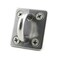 Heyous 4pcs M6 Square Pad Eye Plates Ceiling Wall Mount U Hook Anchor Hanger Stainless Steel Staple Ring Hook Boat Yacht Shade Sail Tie Down Rigging