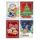 YOBEYI DIY Christmas Card with Diamond Painting Drill by Numbers 4Packs Christmas Tree Santa Claus New Year Greeting Card Christmas Stickers Christmas Gifts A