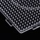 Canomo 10 Pieces 4 Shapes Fuse Beads Pegboards Boards Clear Plastic Pegboards with 4 Pieces Tweezers for 5 mm Beads