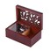 Eujgoov 18 Note Antique Engraved Hand Crank Wooden Musical Box With Silverplating Movement inMusic Gift Box Silver MovementEdelweiss