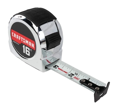 CRAFTSMAN Tape Measure Chrome Classic 16foot CMHT37316S