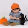Paradise Galleries Girl 19 Doll Lifelike Soft Red Hair Includes Plush Black Kitten Pumpkin Spice 8Piece Gift Set for Ages 3