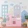 Teamson Kids Little Chef Charlotte 2Piece Modular Wooden Play Kitchen with Icemaker and Ample Storage Pink with Gold Hardware