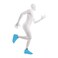 Morphsuits Turquoise Shoe Covers One Size Colourful Costume Accessory