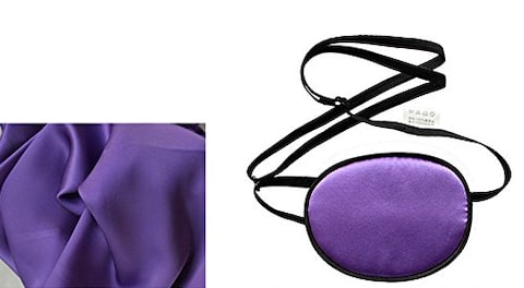 1PC Silk Eye Patch Elastic Eye Patches Lazy Eye Patches Single Eye Mask for Kids and Adults Lazy Eye Amblyopia Strabismus No Leakage Smooth Soft and Comfortable Adults Purple