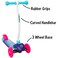 YBIKE Kids GLX Cruze 3Wheel Kick Scooter Raspberry