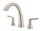 Pfister Weller Roman Tub Trim Valve Not Included 2Handle 3Hole Install Brushed Nickel Finish RT65WRK
