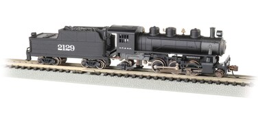 Prairie 262 Steam Locomotive  Tender  ATSF 2129  N Scale