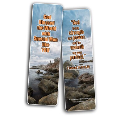 NewEights Christian Bookmarks Cards  Special Men Inspirational Bible Verse Bookmarks 30Pack  Daily Motivational and Encouragement Card Collection Set  Meaningful Gifts for Church