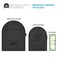 Architectural Mailboxes Barrington Galvanized Steel Post Mount Mailbox Compatibility Code F 79001BR10 Black Large Capacity