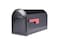 Architectural Mailboxes Barrington Galvanized Steel Post Mount Mailbox Compatibility Code F 79001BR10 Black Large Capacity