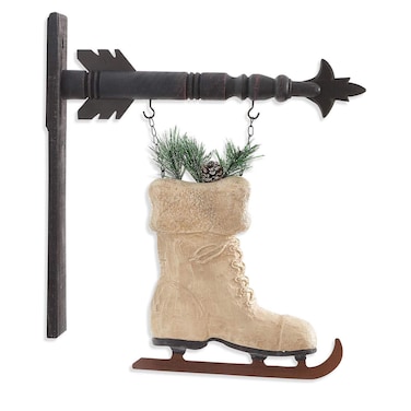 KK Interiors Arrow Replacement Decorative Hanging Sign White  52831A