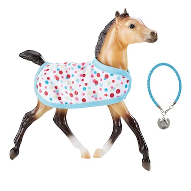 Breyer Traditional Series Milo  Foal with Friendship Bracelet  Model Horse Toy  75 x 75  19 Scale  Model  1795Multicolor