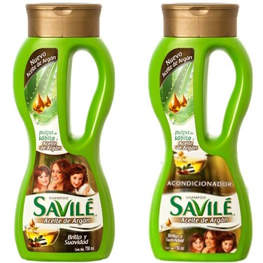 Savile Biotina Pulpa de Sabila y Aceite de Argon ShampooAcondicionador Shampoo and Conditioner
