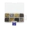 omyzam 8 Different Types of Small Wooden Nails and Self Tapping Screws Combination Toolbox Copper Nail Iron Nail Screws 1600pcs