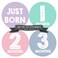 Months in Motion Baby Monthly Stickers  Baby Milestone Stickers  Newborn Girl Stickers  Month Stickers for Baby Girl  Baby Girl Stickers  Newborn Monthly Milestone Stickers  Set of 20