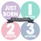 Months in Motion Baby Monthly Stickers  Baby Milestone Stickers  Newborn Girl Stickers  Month Stickers for Baby Girl  Baby Girl Stickers  Newborn Monthly Milestone Stickers  Set of 20