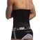 Tinksky Men Slimming Belt Waist Trimmer Belt Muscle Abdomen Shaper  Size M Black