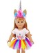 iBayda 3pcSet Dolls Unicorn Clothes Headband Tutu for 18 inch Girl Journey Girl Dolls