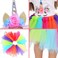 iBayda 3pcSet Dolls Unicorn Clothes Headband Tutu for 18 inch Girl Journey Girl Dolls