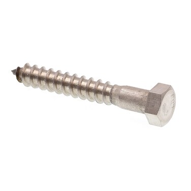PrimeLine 9056239 Hex Lag Screws 38 In X 212 In Grade 188 Stainless Steel 25 Pack