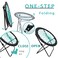 CampLand Bunjo Bungee Dish ChairVersatile Folding Chair with Fun Bouncy Designfor Room Garden Dorm Rooms and Lounging in Living Rooms Set of 2pcs
