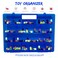 Life Made Better Superior Blue Toy Storage Carrying Case Toy Figure Organizer Compatible with Mighty Beanz This Box is Not Created by Mighty Beanz
