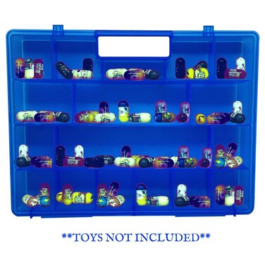 Life Made Better Superior Blue Toy Storage Carrying Case Toy Figure Organizer Compatible with Mighty Beanz This Box is Not Created by Mighty Beanz