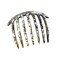 French Amie 7 Teeth Handmade Celluloid Side Hair Comb Flexible Durable Hair Combs Strong Hold Hair Clips for Women No Slip Styling Girls Paris Hair Accessories Made in France White Tokyo