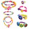 SOTOGO 270 Pieces Snap Beads Pop Beads Art Crafts for DIY Jewelry Making Set Toys Do Not Need String  Hair ClaspNecklace Bracelet and Ring Best Toys Gift