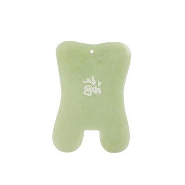 Gua Sha Facial Massage Tool Gua Sha Massage Tool Genuine Jade Gua Sha Board with Printed Chinese Character Blessing for Spa TreatmentFacial Massage and Back Massage