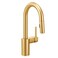 Moen Align Brushed Gold OneHandle Modern Pulldown Bar Faucet with Power Clean featuring Reflex Docking System 5965BG