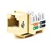 Weltron  CAT6 RJ45 Keystone Punch Down Jack Ivory 44678C6IVCP